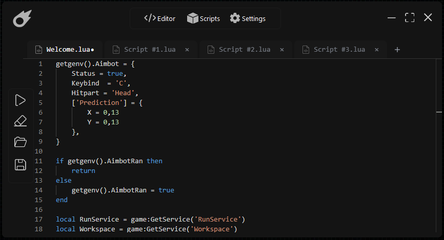Celestia Code Editor Interface